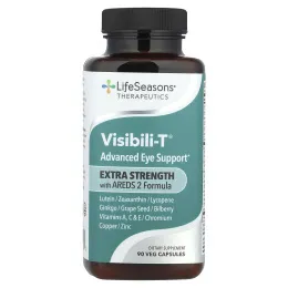 LifeSeasons, Therapeutics, Visibili-T® с формулой AREDS 2, 90 растительных капсул