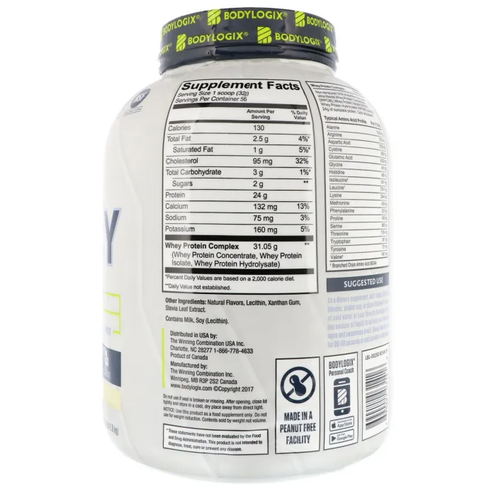 Bodylogix, Натуральная сыворотка, Стручки ванили, 4 фунта (1,8 кг)