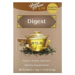 Prince of Peace, Herbal Tea, Digest, 18 чайных пакетиков, 32,4 г (1,14 унции)