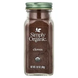 Simply Organic, гвоздика, молотая, 80 г (2,82 унции)
