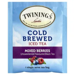 Twinings, холодный чай со льдом, черный чай, без сахара, со вкусом ягод, 20 порционных чайных пакетиков, 40 г (1,41 унции)