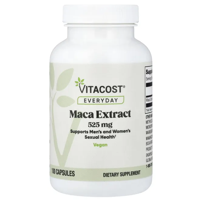 Vitacost, экстракт маки, 525 мг, 100 капсул