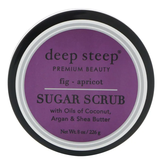 Deep Steep, Сахарный скраб, инжир - абрикос, 8 унц. (226 г)