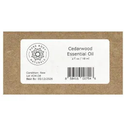 Pure Body Naturals, 100% чистое эфирное масло, кедр, 118 мл (4 жидк. унц.)