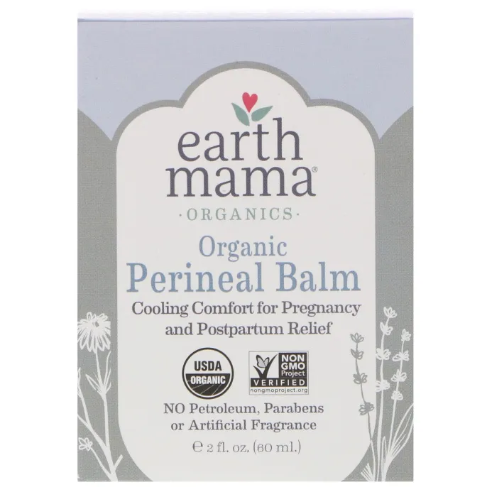Earth Mama, Органический промежностный бальзам, 2 ж. унц. (60 мл)