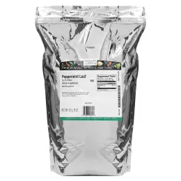 Frontier Co-op, Нарезанный и просеянный лист перечной мяты, 453 г (16 унций)
