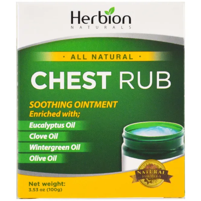 Herbion, All Natural, грудное натирание, 3,53 унции (100 г)