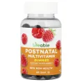 Lifeable, Мультивитаминные жевательные таблетки для послеродового периода, малина, 60 жевательных таблеток