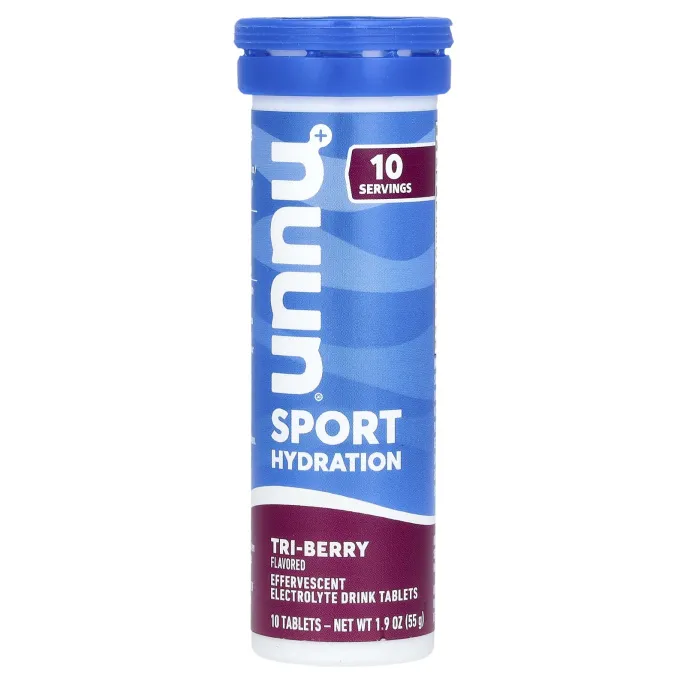 Nuun, Активная добавка, обогащенная природными электролитами, Tri-Berry, 10 таблеток