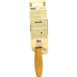 Bass Brushes, Расческа для волос в классическом круглом стиле, 100% из щетины кабана, полукруг, деревянная ручка, 1 шт