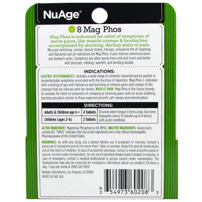 Hyland's Naturals, NuAge, #8 Мат Фос. (Фосфат Магния) 125 таблеток