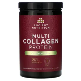 Dr. Axe / Ancient Nutrition, Multi Collagen Protein, Cucumber Lime, 1.17 lb (531 g)