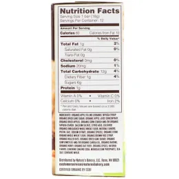 Nature's Bakery, Органический мед и овес, мягкий запеченный батончик с яблочной корицей, 6 двойных упаковок, по 1,3 унции каждый