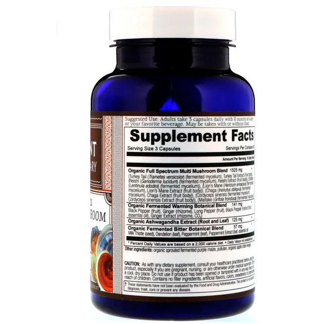 Ancient Apothecary, Ферментированный грибной мультикомплекс, 90 капсул
