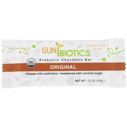 Sunbiotics, Organic, Probiotic Chocolate Bar, Original, 1.25 oz (35 g)