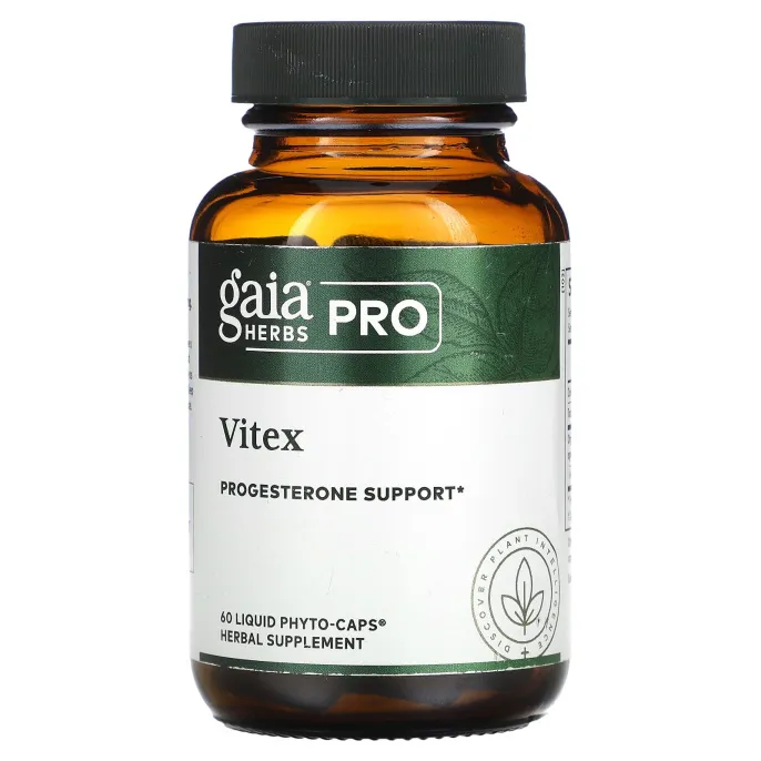 Gaia Herbs Professional Solutions, Ягоды витекса священного, 60 капсул, заполненных жидкостью