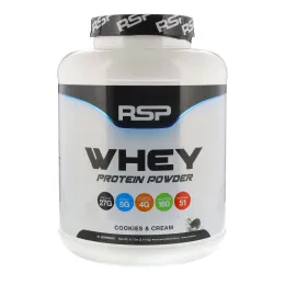RSP Nutrition, Сывороточный протеин в виде порошка, печенье со сливками, 4,7 фунта (2,14 кг)