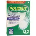 Polident, Антибактериальное средство для чистки зубных протезов Ночное отбеливание 120 таблеток