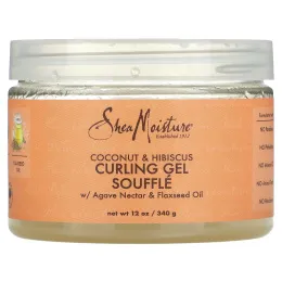 SheaMoisture, гель-суфле для вьющихся волос с кокосом и гибискусом, 340 г (12 унций)