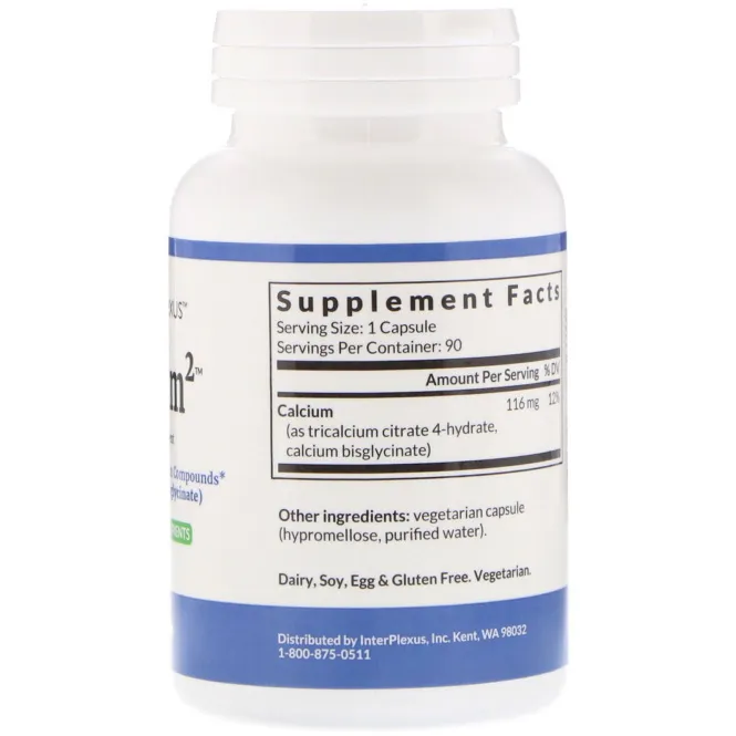 InterPlexus Inc., Calcium2, 90 капсул