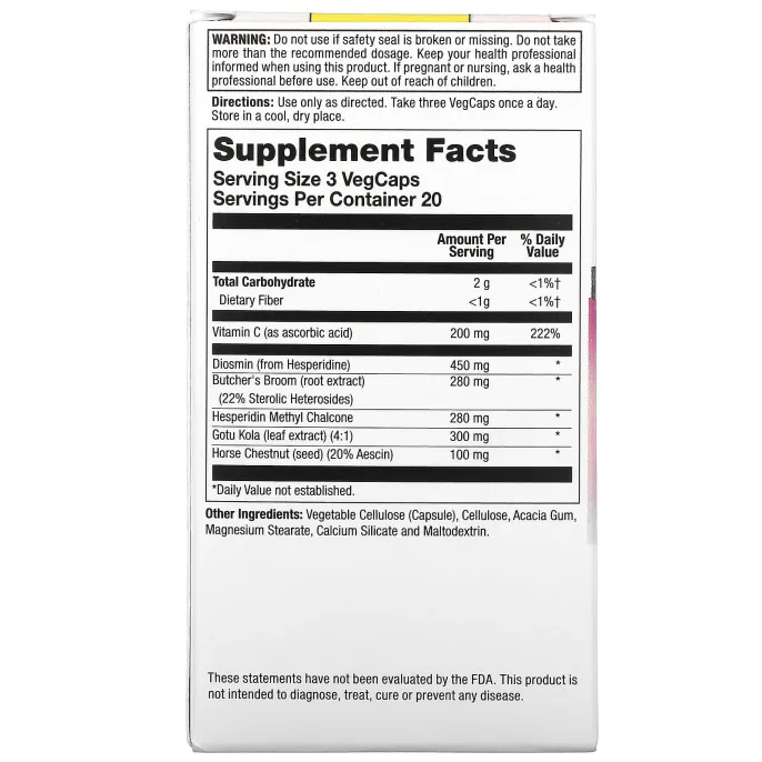 Natural Balance, Great Legs, Средство по уходу за венами, 60 вегетарианских капсул