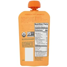 Pumpkin Tree Organics, Peter Rabbit Organics, органическое фруктовое пюре, яблоко и персик, 113 г (4 унции)