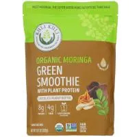 Kuli Kuli, Зеленое смузи из органической моринги с растительным белком, со вкусом шоколадной арахисовой пасты, 302 г