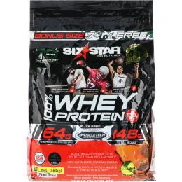 Six Star, Серия Elite, 100% Whey Protein Plus, тройной шоколад, 8 фунтов (3,63 кг)