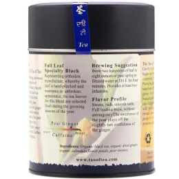 The Tao of Tea, Смешанный черный чай, Груша Имбирь 4 унции (115 г)