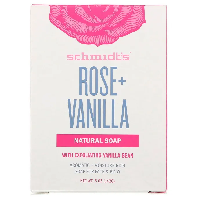 Schmidt's, Natural Soap, Rose + Vanilla, 5 oz (142 g)