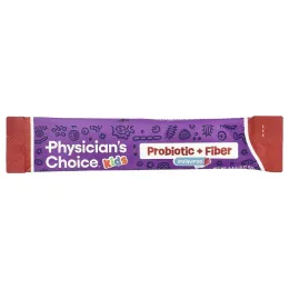 Physician's Choice, пробиотики и клетчатка для детей, для детей от 1 года, без добавок, 24 стика по 3,4 г (0,12 унции)