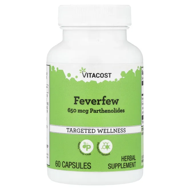 Vitacost, пиретрум, 60 капсул