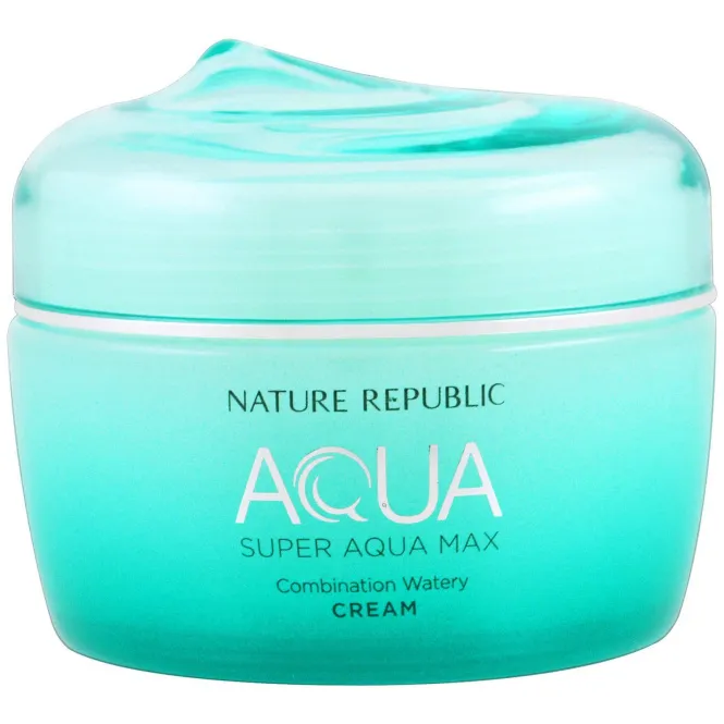 Nature Republic, Аква, Супер Аква Макс, комбинированный водянистый крем, 80 мл (2,70 жидк. унц.)