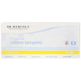 Dr. Mercola, Тампоны из органического хлопка, стандартные, 16 тампонов