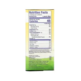 Plum Organics, Органическое яблочное пюре с клубникой  и бананом, 4 пакетов, 3,17 унц. (90 г) каждый