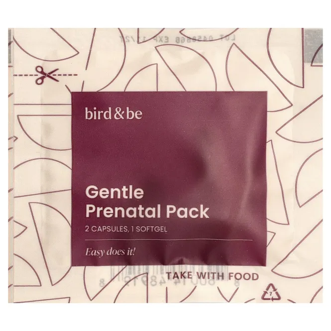 Bird and Be, Gentle Prenatal Pack, 30 веганских пакетиков