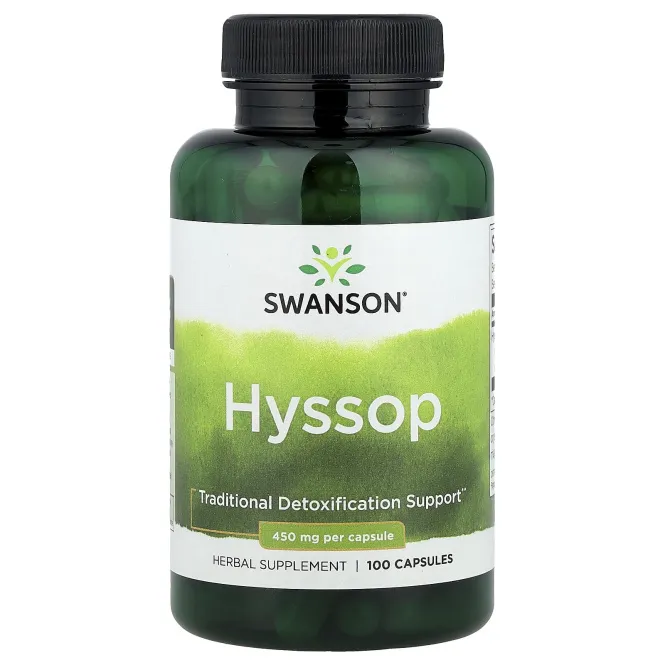 Swanson, Иссоп, 450 мг, 100 капсул