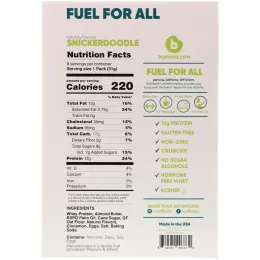 Buff Bake, Protein Crunchy Cookies, Snickerdoodle, 8 Cookie Packs, 1.79 oz (51 g) Each