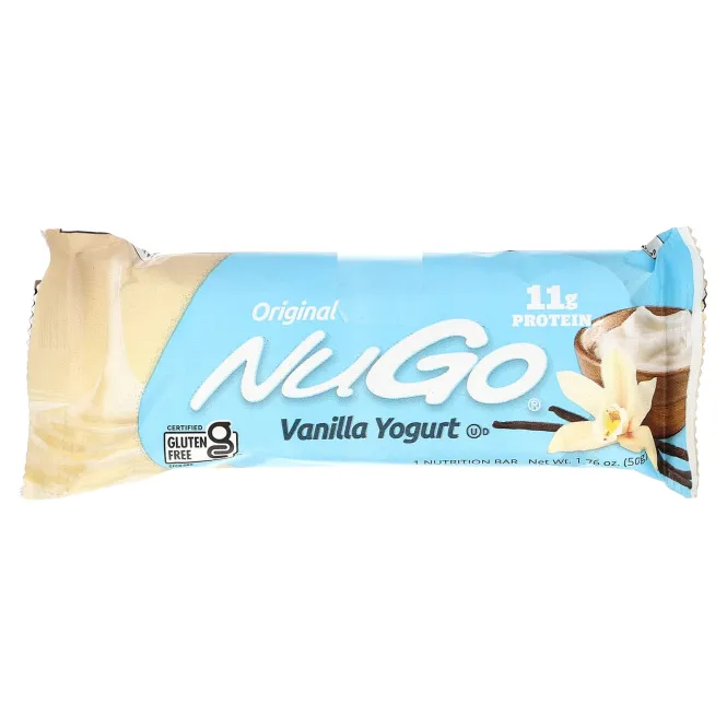 NuGo Nutrition, Original Bar, ванильный йогурт, 15 батончиков, 50 г (1,76 унции)