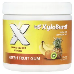 Xyloburst, Ксилитоловая камедь, свежие фрукты, 150 г (5,29 унции), 100 шт.