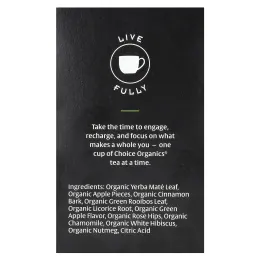 Choice Organic Teas, травяной йерба мате, яблочный мате, 16 чайных пакетиков, 36 г (1,27 унции)