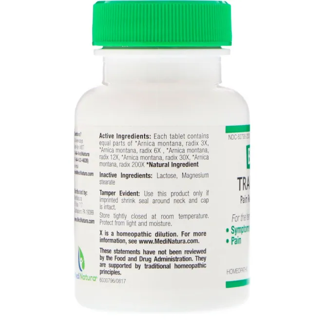 MediNatura, BHI, Traumex, обезболивающие таблетки, 60 таблеток