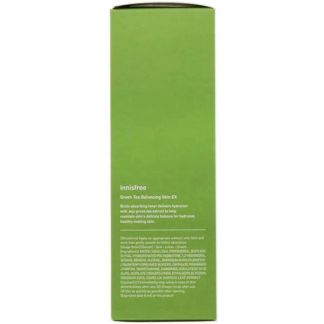 Innisfree, Балансирующий тонер с экстрактом зеленого чая, 200 мл