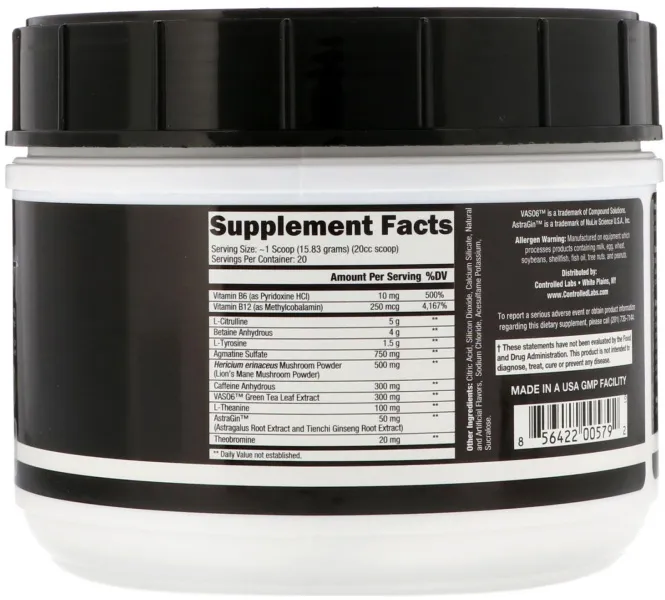 Controlled Labs, Белая вспышка, кислое зеленое яблоко, 316 г