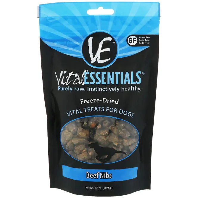 Vital Essentials, Высушенное сублимацией лакомство для собак, говядина, 2,5 унц. (70,9 г)