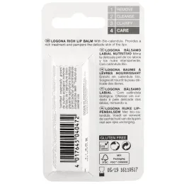 Logona Naturkosmetik, Насыщенный бальзам для губ с био-календулой, 0,15 унции (4,5 г)