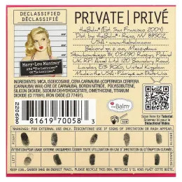 theBalm Cosmetics, Mary-Lou Manizer, хайлайтер и тени, 9,06 г