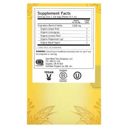 Yogi Tea, Органический имбирь, 16 чайных пакетиков, 32 г (1,12 унции)