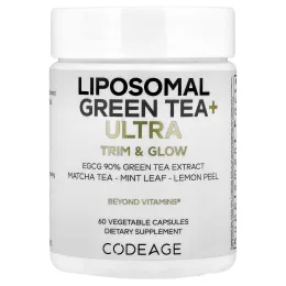 Codeage, Liposomal Green Tea + Ultra Trim & Glow, 60 растительных капсул