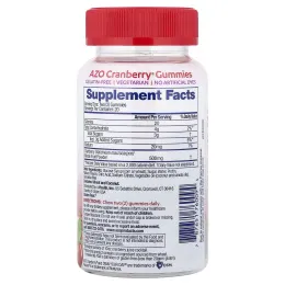 AZO, жевательные таблетки Cranberry®, со вкусом ягод, 40 жевательных таблеток (250 мг в 1 жевательной таблетке)